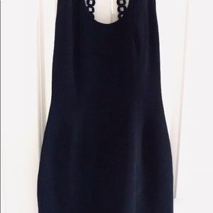 Nicole Miller Black halter cocktail dress sz 6